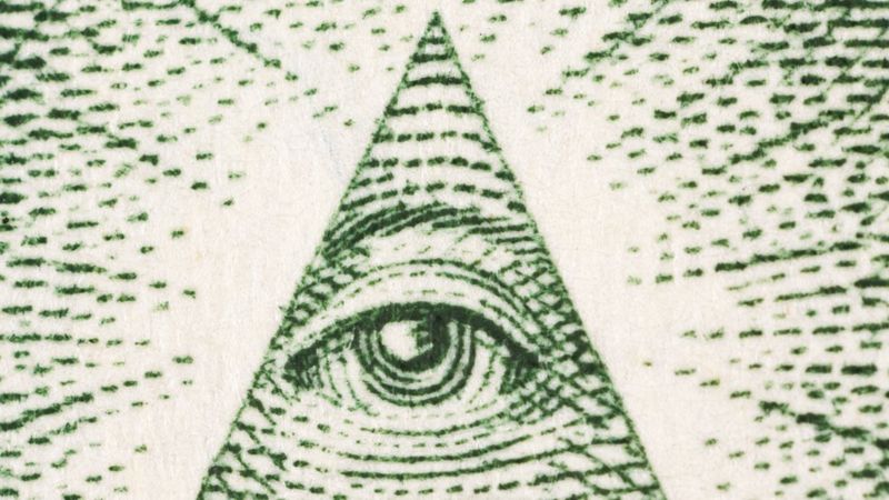 El verdadero origen del triángulo con un ojo que aparece en billetes