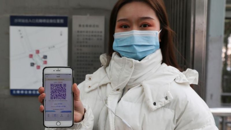 El sistema de códigos QR que China propone usar para contener el COVID-19