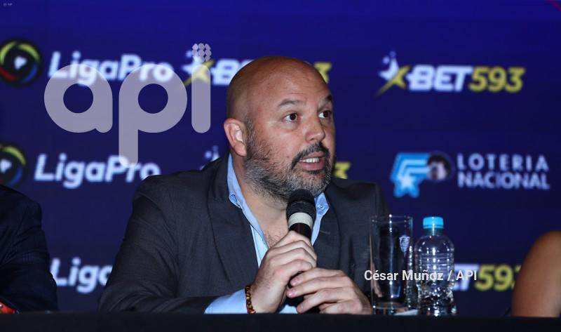 Miguel Ángel Loor, presidente de la Liga Pro.