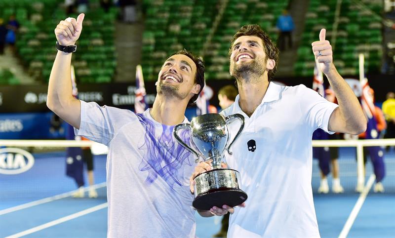 Los italianos Fognini y Bolelli ganan el dobles en Australia