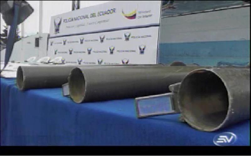 Tres lanzacohetes incautados en Loja