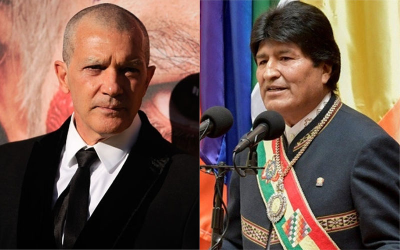 Evo Morales invita a Antonio Banderas a Bolivia