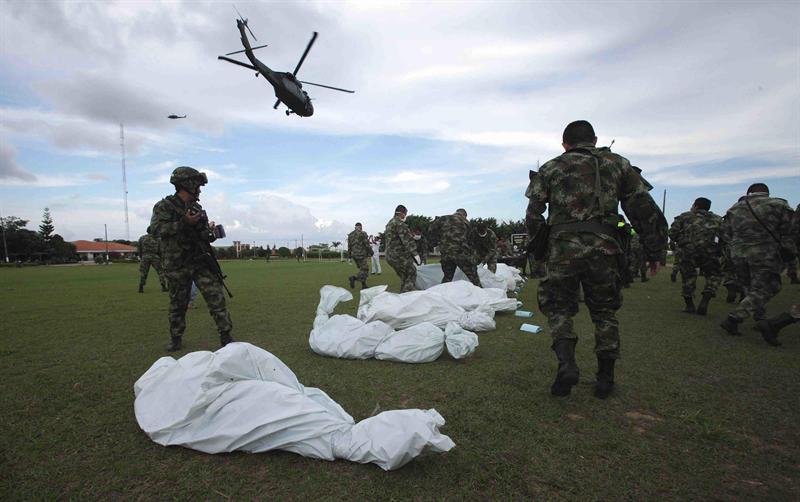 Mueren 10 guerrilleros en un operativo militar en Colombia