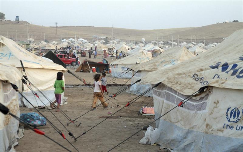 Continúa el éxodo masivo de refugiados sirios a Irak