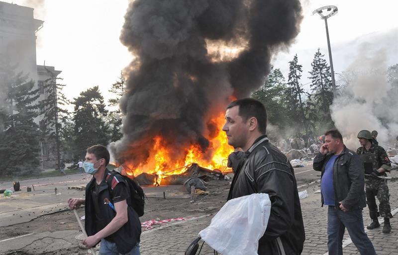 Rusia acusa a Ucrania de &quot;tener las manos manchadas de sangre&quot;