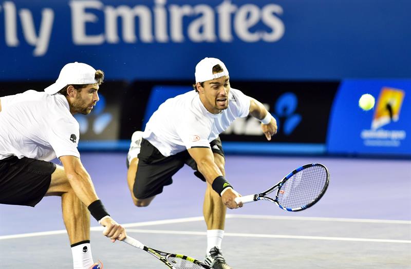Los italianos Fognini y Bolelli ganan el dobles en Australia