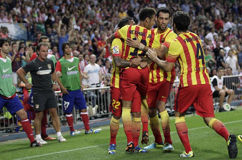 Atlético de Madrid y Barcelona empatan en primer partido de la Supercopa