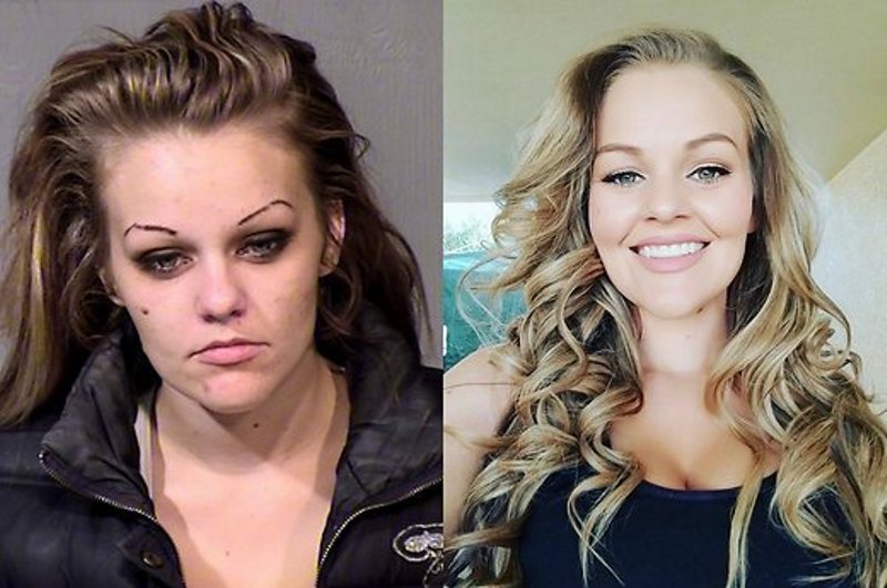 El impactante &quot;antes y después&quot; de una ex adicta a las drogas