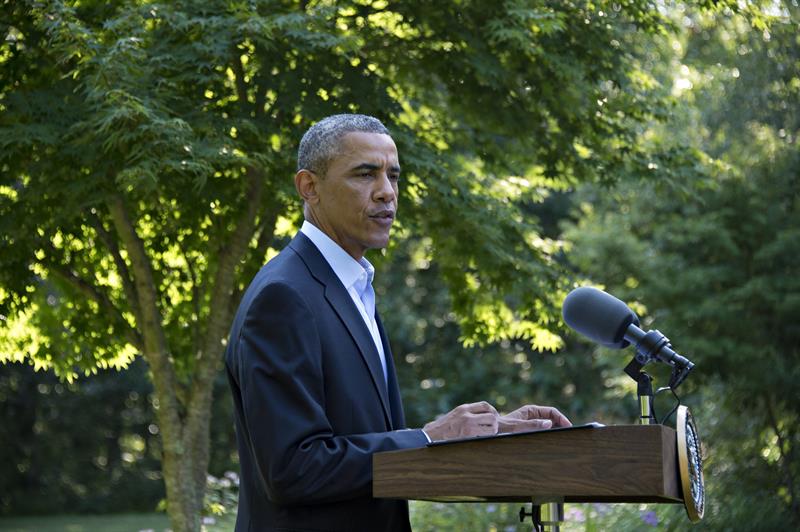 Obama califica de &quot;desgarradora&quot; muerte de joven afroamericano en Misuri