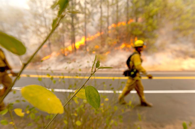 Incendio fuera de control comienza a quemar parque nacional en California