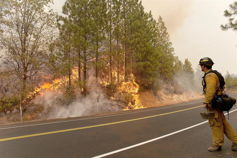 Incendio fuera de control comienza a quemar parque nacional en California