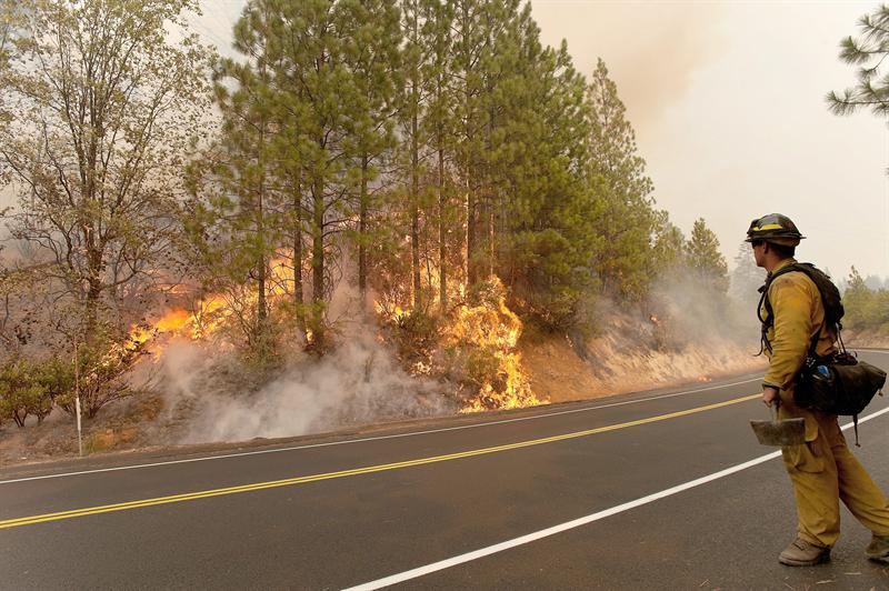 Incendio fuera de control comienza a quemar parque nacional en California