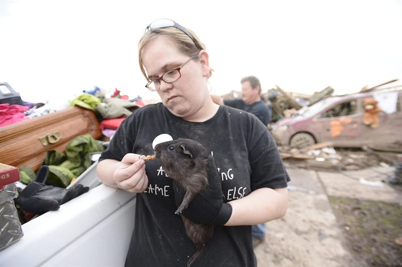 Tornado de Oklahoma arrasó todo lo que estaba a su paso