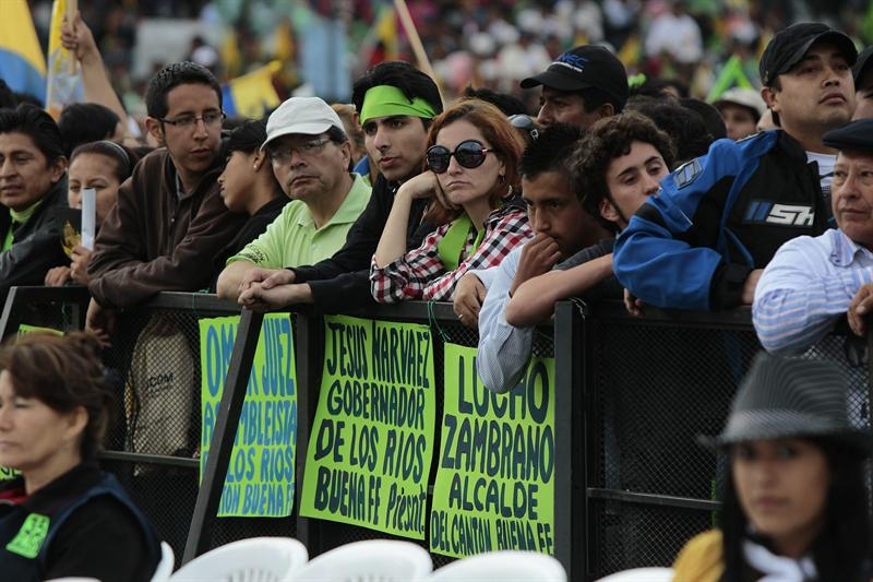Una multitud celebró junto a Correa en Cuenca
