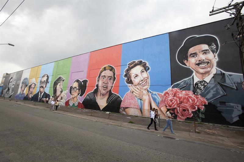 Los personajes de &#039;Chespirito&#039; ya tienen su mural en Brasil