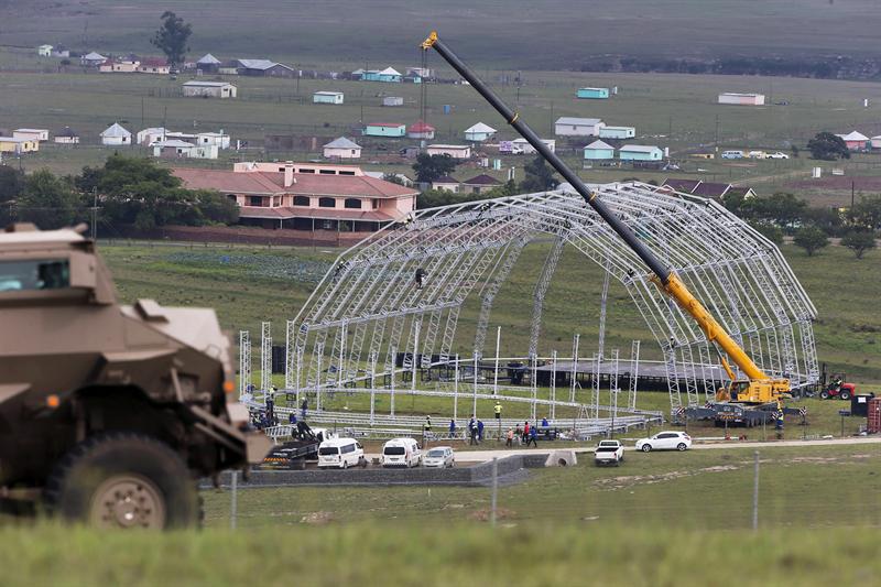 Funeral de Nelson Mandela, uno de los más miltitudinarios de la historia