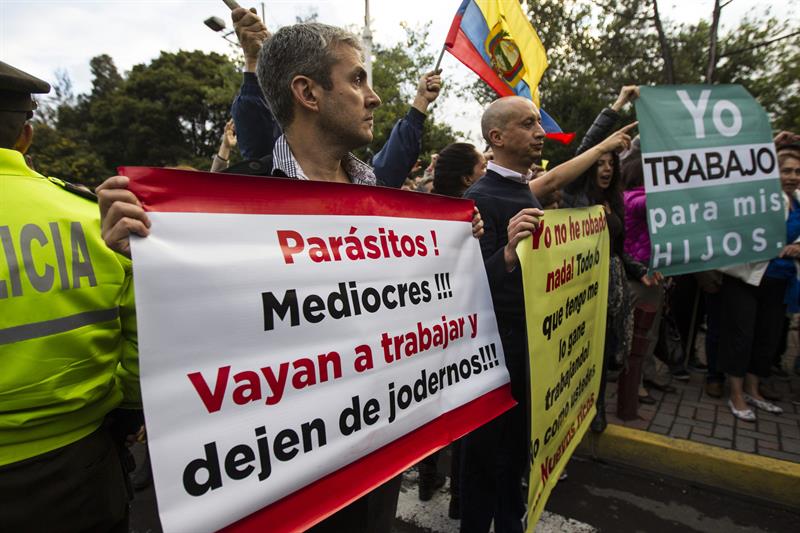 Así se vivieron las manifestaciones contra la Ley de Impuesto a la Herencia