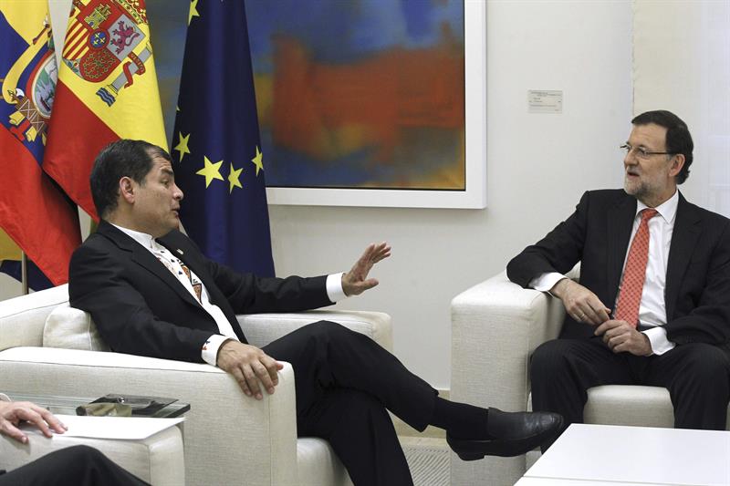Rajoy reitera su apoyo al acuerdo comercial entre Ecuador y la UE