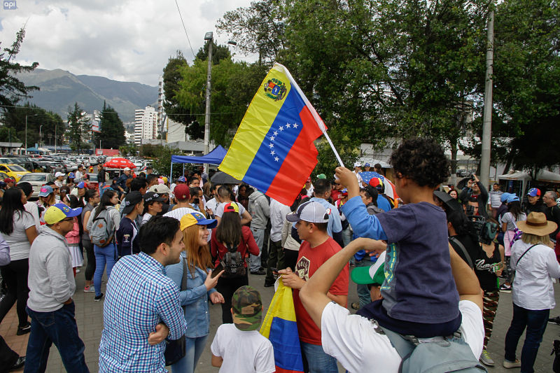 Venezolanos en Quito se sumaron a llamado de Guaidó