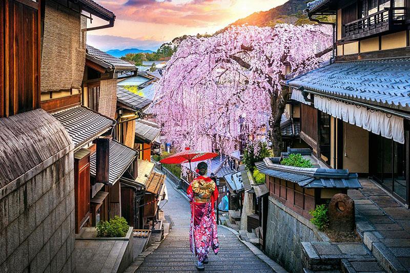 Kioto es la tercera ciudad más bonita del mundo por la arquitectura de sus templos, según la IA.
