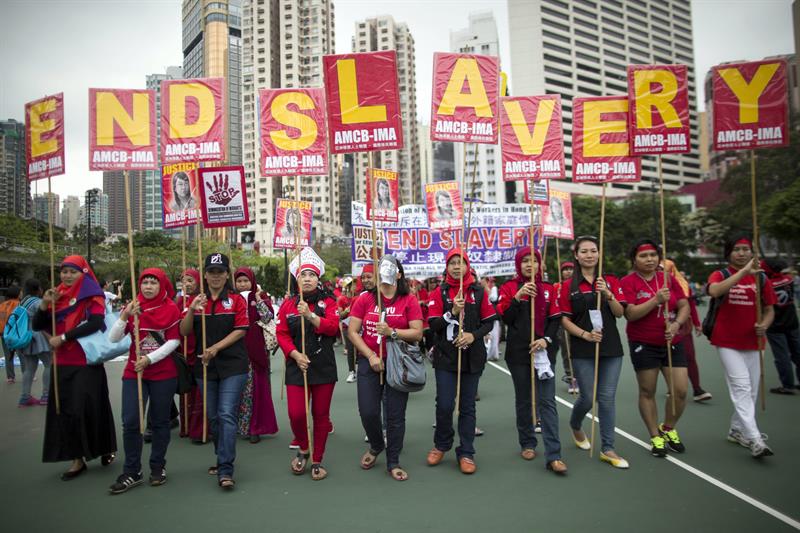 En China solo Hong Kong marcha por el Día del Trabajo