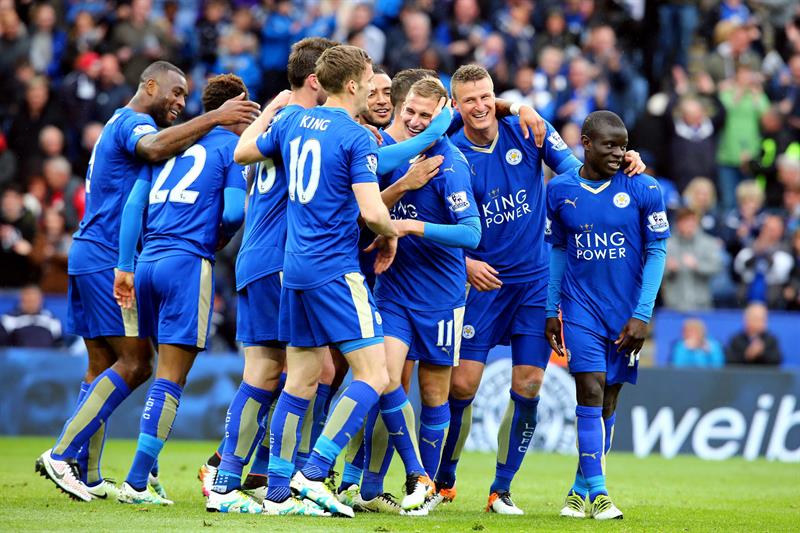 Leicester festeja su primer título de Premier