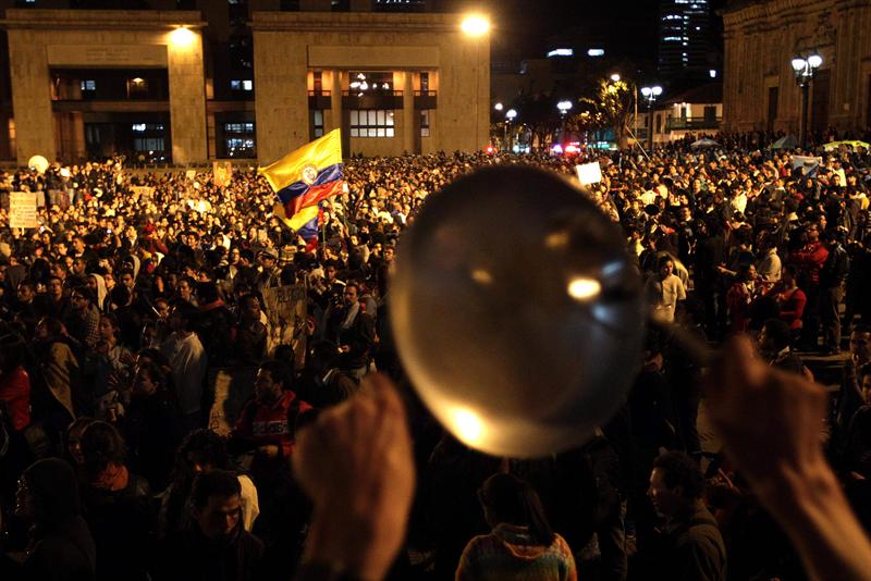 El paro &quot;inexistente&quot; que se le ha atragantado al gobierno colombiano