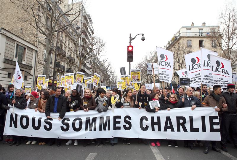 Líderes del mundo y más de 3 millones de personas marcharon contra atentados