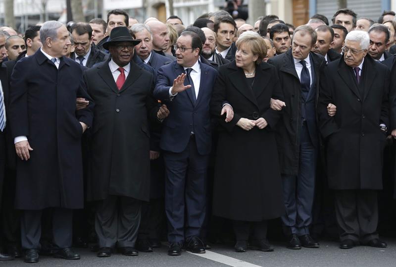 Líderes del mundo y más de 3 millones de personas marcharon contra atentados