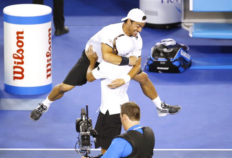 Los italianos Fognini y Bolelli ganan el dobles en Australia