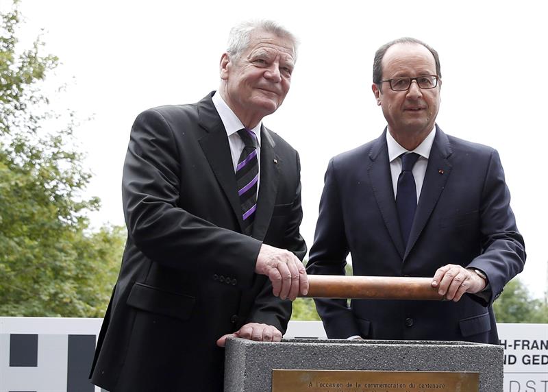 Alemania y Francia celebran el centenario de la Primera Guerra Mundial y reconciliación