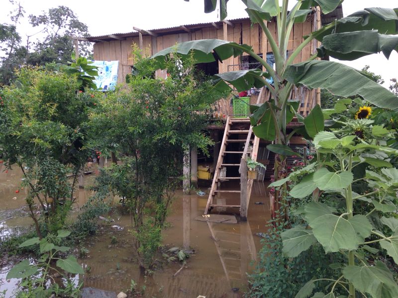 Unas 80 familias afectadas por inundaciones en Puerto Inca
