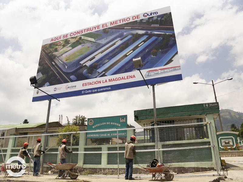 China propone construir el Metro de Quito