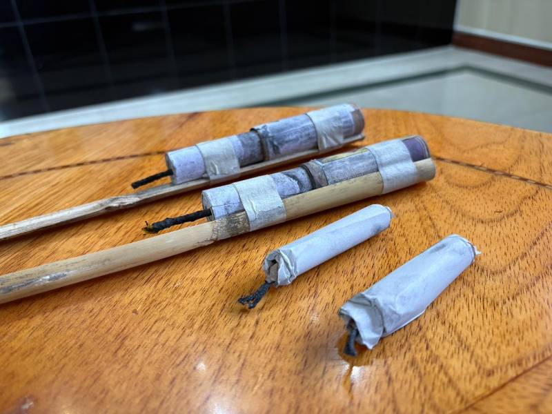 El poder de explosión de las camaretas o voladores depende de la cantidad de pólvora con la que fueron elaboradas.