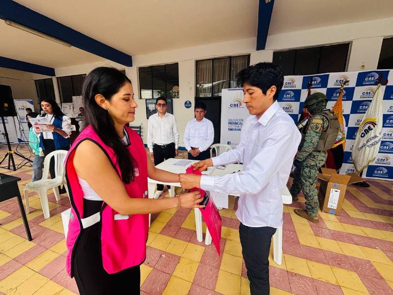 Simulacro del proceso electoral.