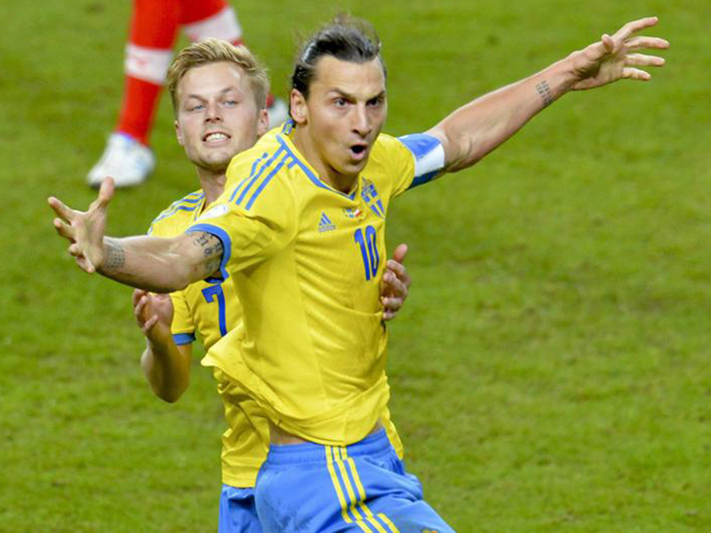 Ibrahimovic lidera la lista de Suecia para la repesca contra Portugal