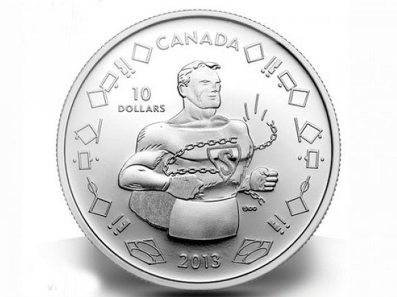 En Canadá celebran a Superman con monedas