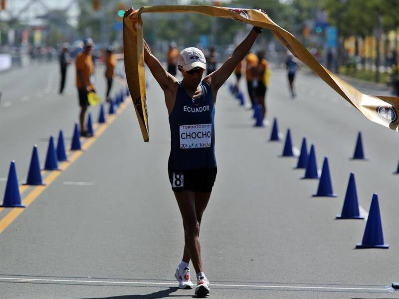 Andrés Chocho y su &#039;marcha de oro&#039; en Toronto-2015