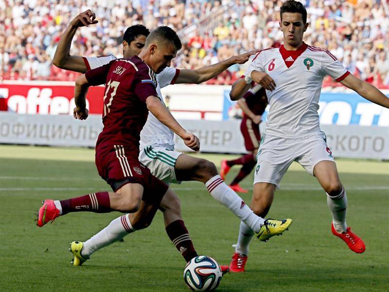 Rusia derrota 2-0 a Marruecos en amistoso de cara a Brasil 2014
