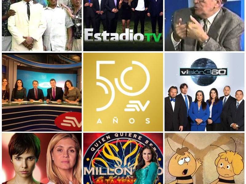 Ciudadanos en redes sociales felicitan a Ecuavisa por su 50º aniversario