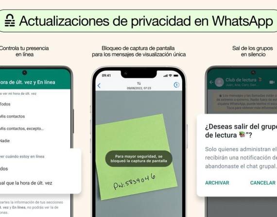 WhatsApp presenta nuevas funcionalidades enfocadas a la seguridad en la aplicaciónMETA09/8/2022
