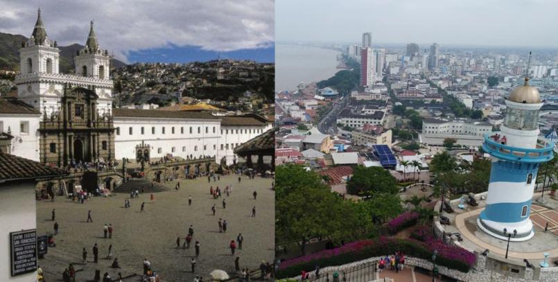 Google Earth muestra cómo Guayaquil y Quito han cambiado desde 1984