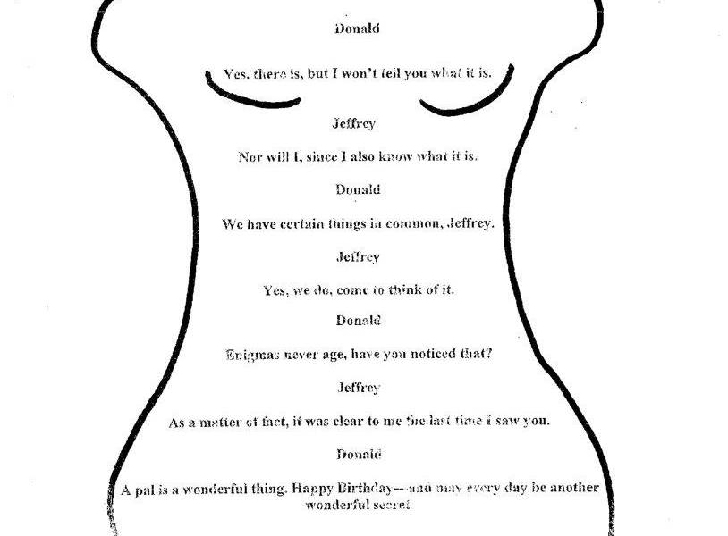 Supuesto dibujo de Trump a Epstein.