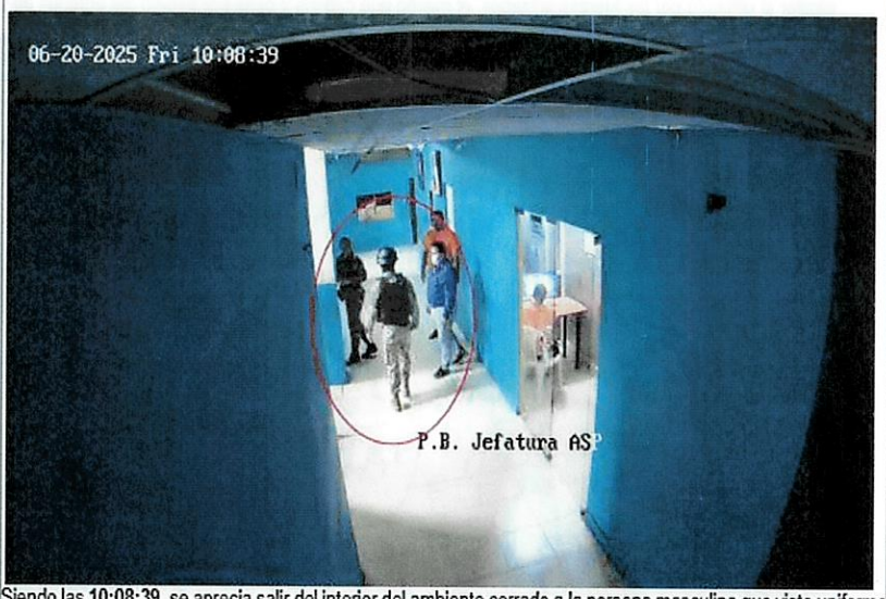 Pasadas las 10:08 alias Fede seguía en la Penitenciaría.