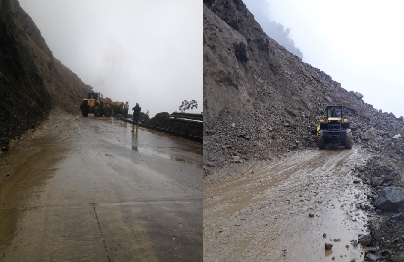 2 mil personas aisladas en vía Riobamba - Macas