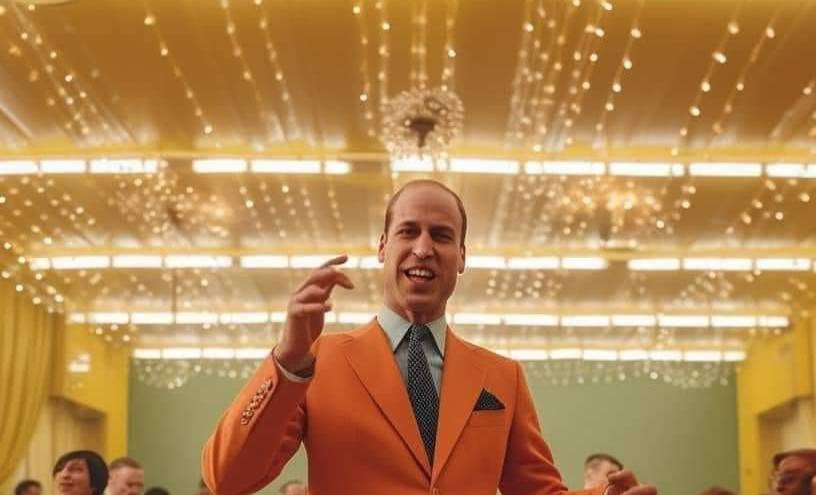 El primogénito del actual rey de Inglaterra disfrutando del After Party.