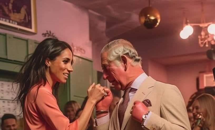 La duquesa de Sussex compartiendo un baile con el rey Carlos III.