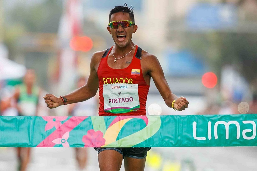 Daniel Pintado le da oro a Ecuador en 20km marcha
