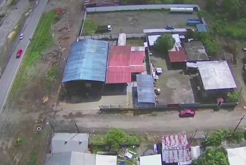 Imagen de una bodega en Durán, Guayas, que pertenecería a Comandos de la Frontera.