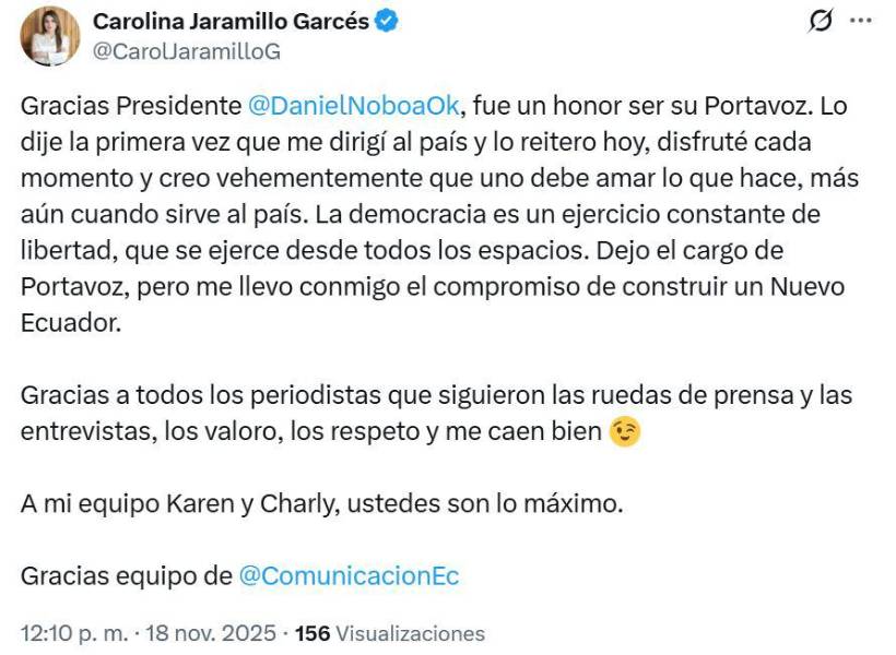 Publicación de Carolina Jaramillo.